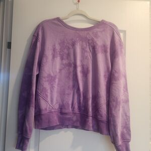 Members Mark Purple Tie-Dye Sweatshirt Size M Euc